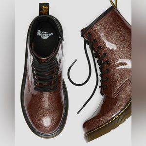 Dr. Martens Youth 1460 Glitter Lace Up Boots